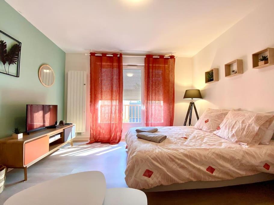 T2 Cosy Proche Hopital + Parking Gratuit Sur Place Auxerre Eksteriør billede
